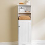 Небольшой удобный шкафчик-пенал белого цвета
