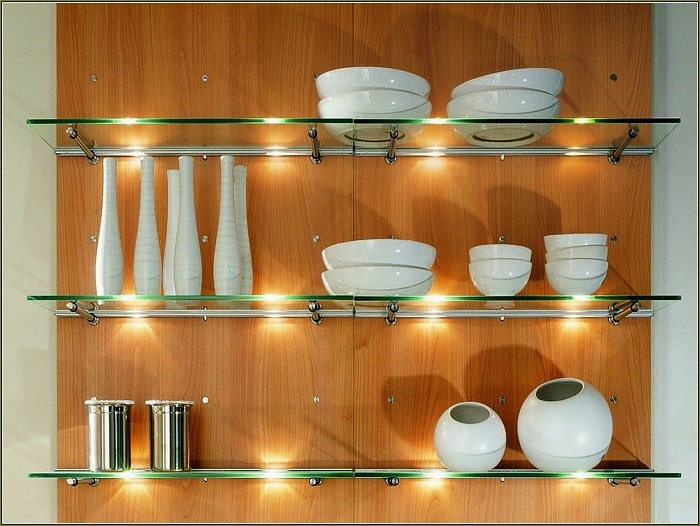 Открытые полки в кухонном интерьере — особенности, достоинства и недостатки