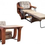 Кресло-кровать со столом трансформер