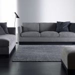 Серые диванчики для комнаты в стиле минимализм