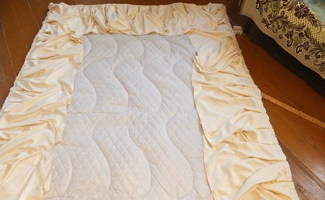 Пошив покрывала своими руками на кровать как пришить оборки мастер класс пошагово с фото