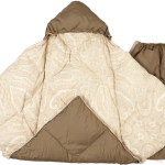 Пуховый конверт-одеяло для новорожденного «Серый гусенок»
