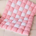 Теплое одеяло для новорожденной девочки из комбинированных материалов
