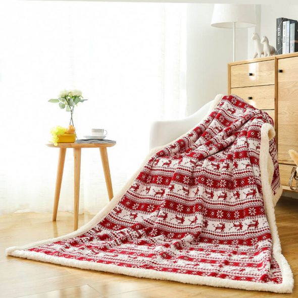 Шерстяные одеяла красивые и удобные