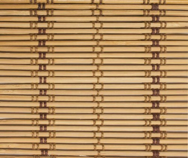 Полотно рулонной шторы Эскар из тонких бамбуковых планок