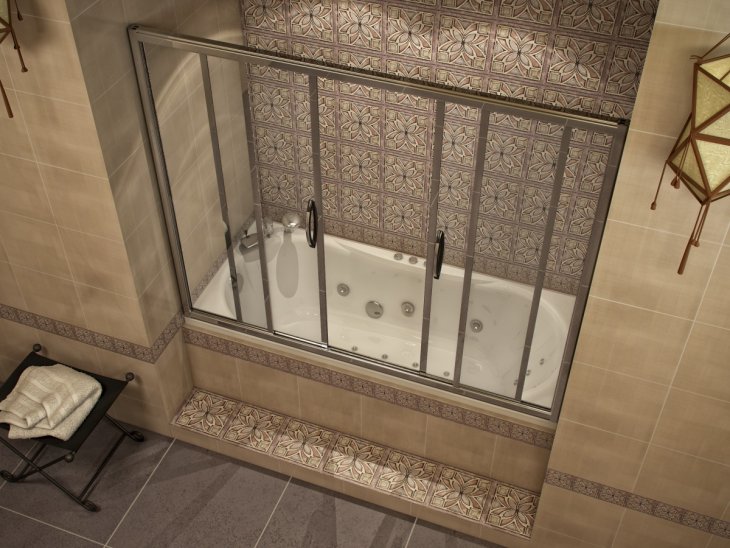 Шторки для ванной из поликарбоната — надежная защита от брызг