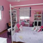 Розовые стены в спальне девочки дошкольного возраста