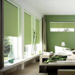Зеленый цвет в интерьере спальни