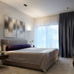 Дизайн спальной комнаты в серых тонах