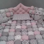 Постельный комплект с одеялом в технике бонбон