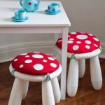 Детские подушки-грибочки для стульев