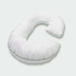 С-образная подушка для беременных белого цвета