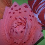 розы из бумажных салфеток декор
