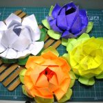 цветок лотоса из салфеток дизайн оформления