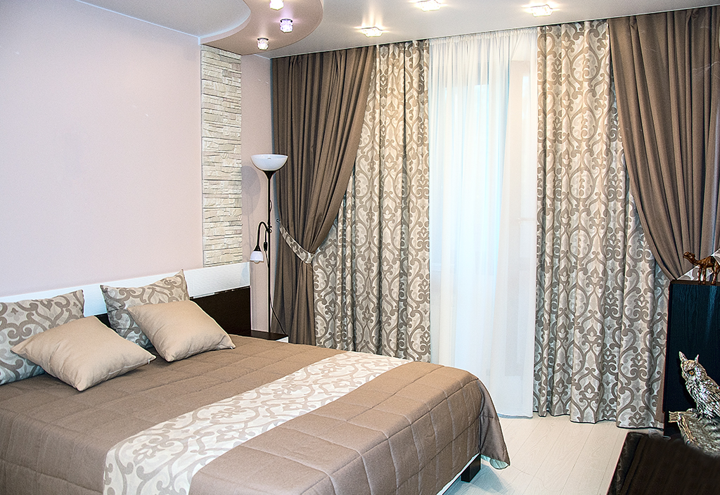 Дизайн штор для спальни: современное оформление, новинки, стильные .