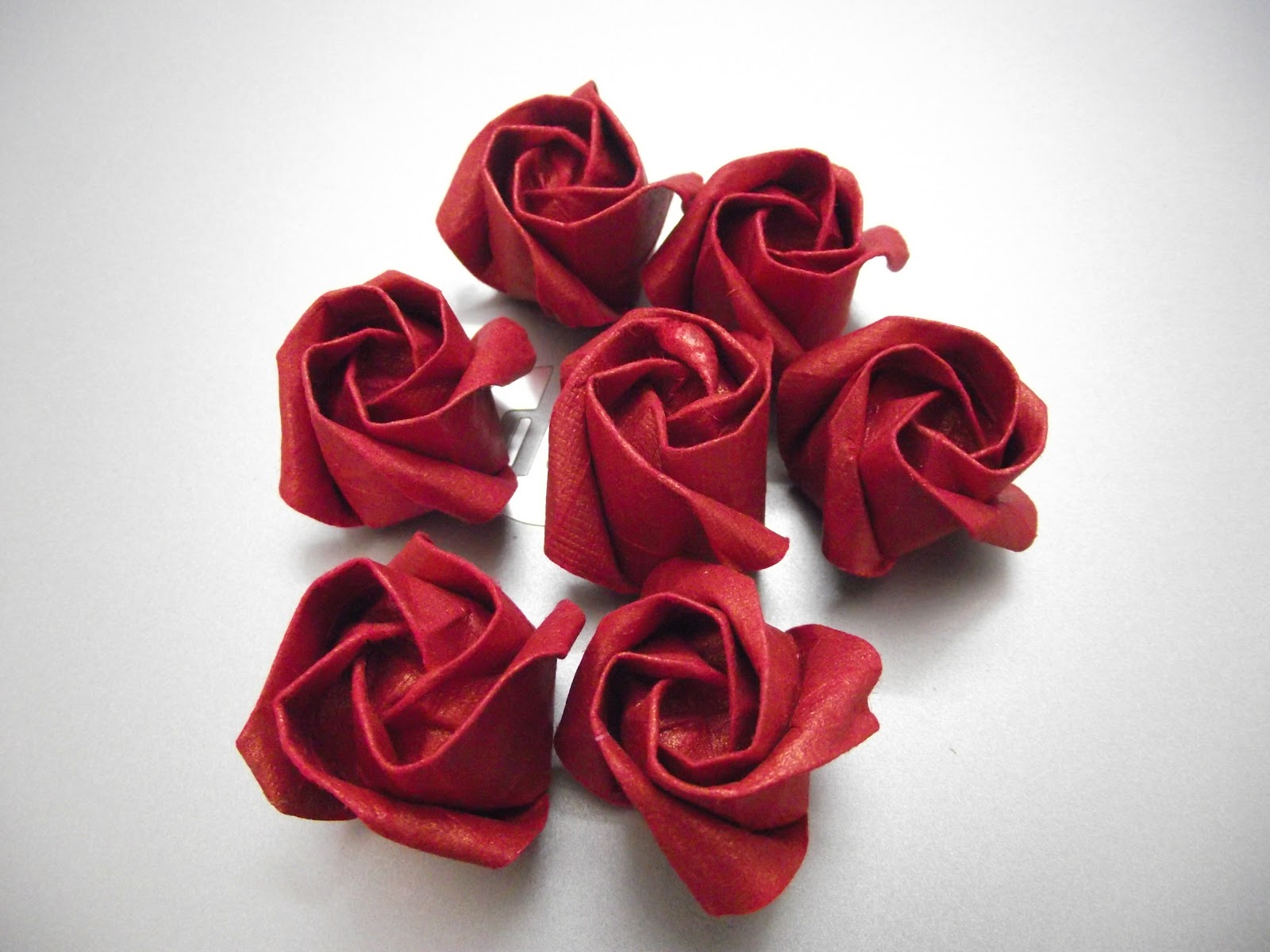 оригами из салфеток роза