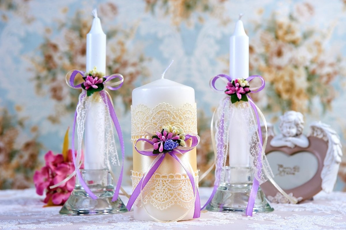 свадебные свечи дизайн