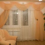 шторы из вуали в гостиной