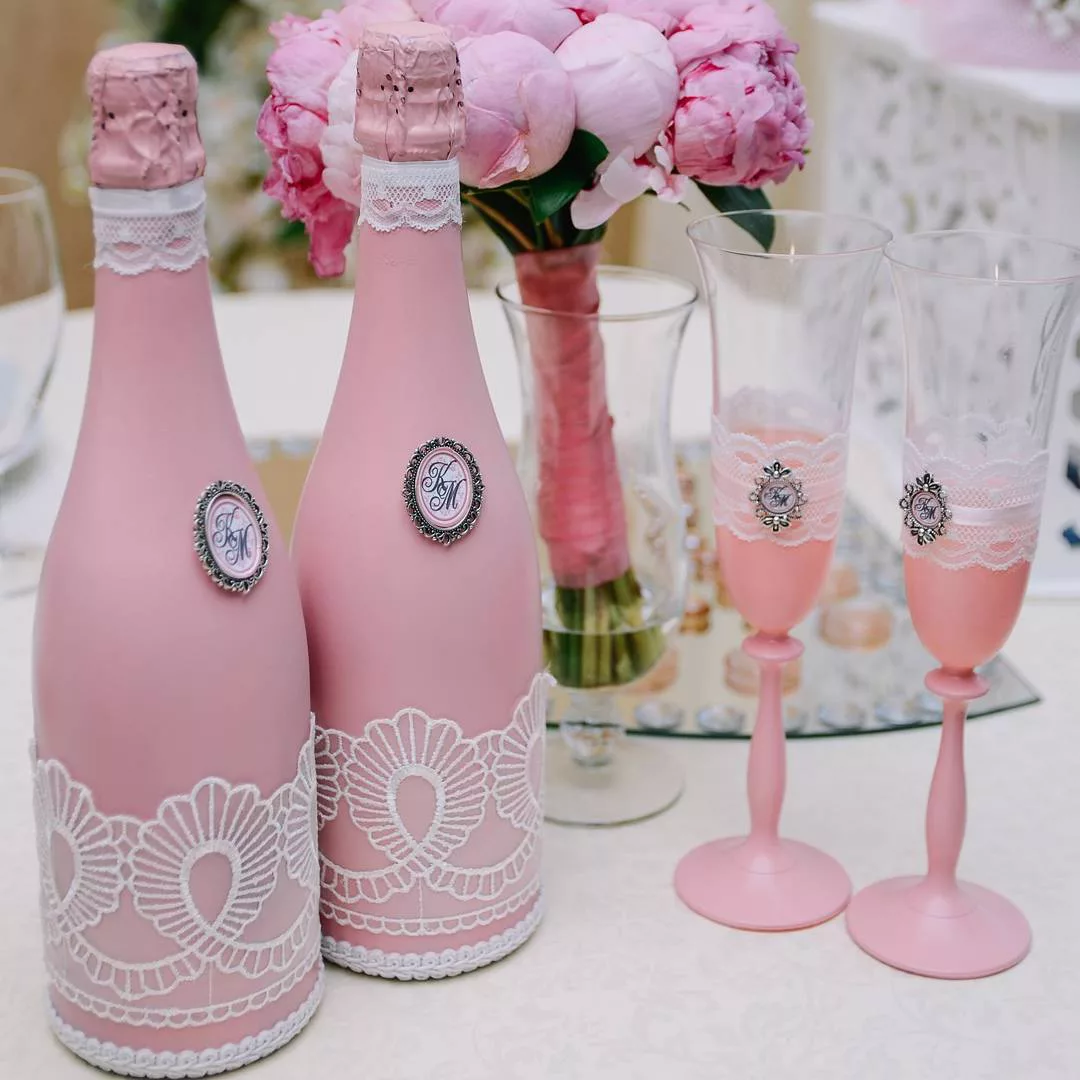 Видео: Декупаж бутылок шампанского на свадьбу