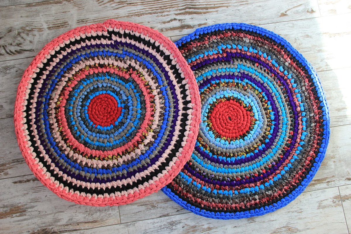 Плетение ковриков на рамке с гвоздями схемы