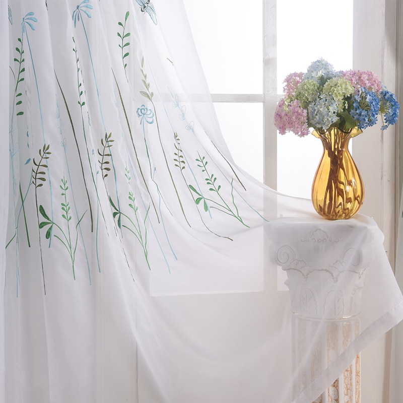 тюль с вышивкой фото оформления