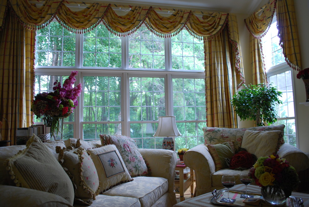 шторы на панорамные окна фото декора