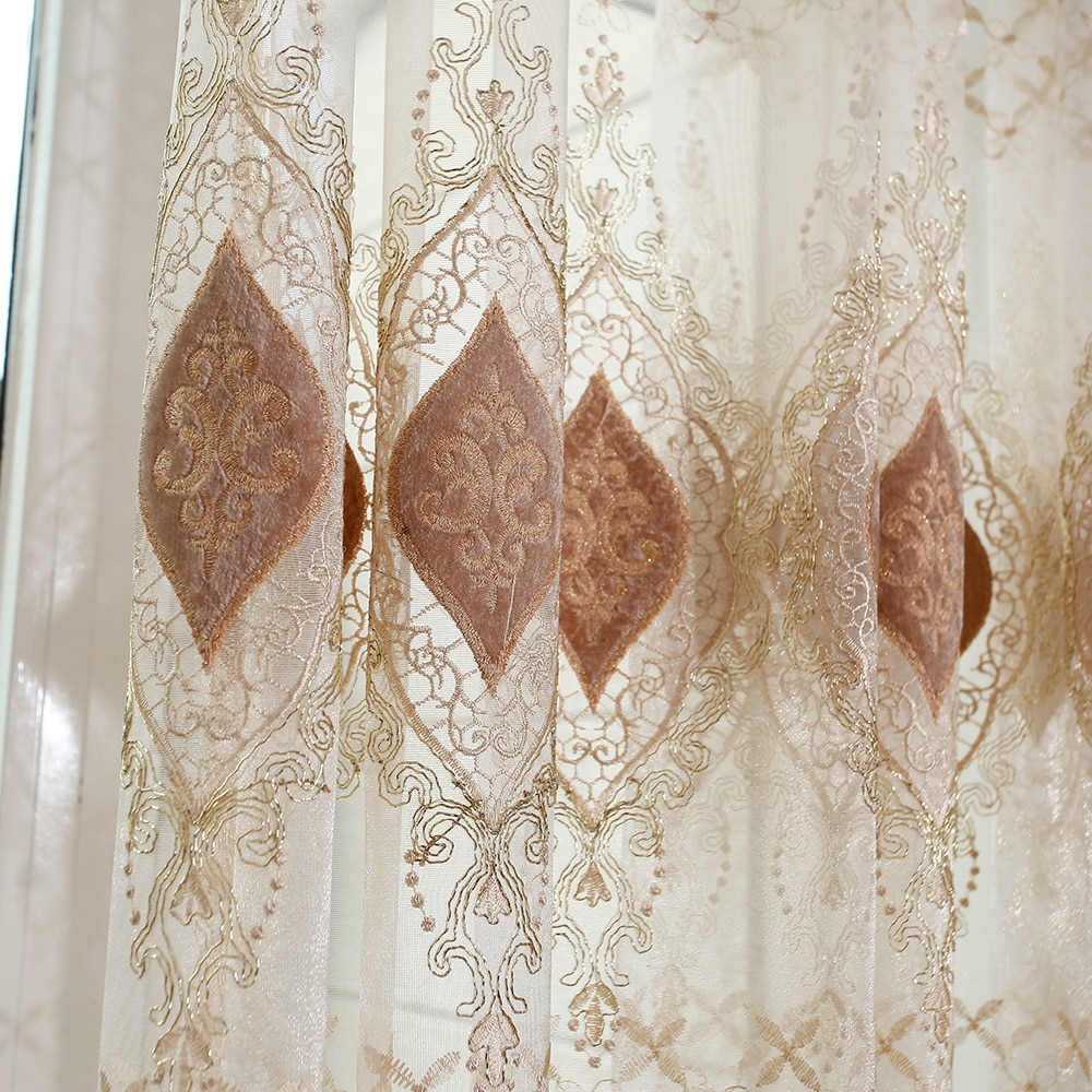 тюль с вышивкой идеи варианты