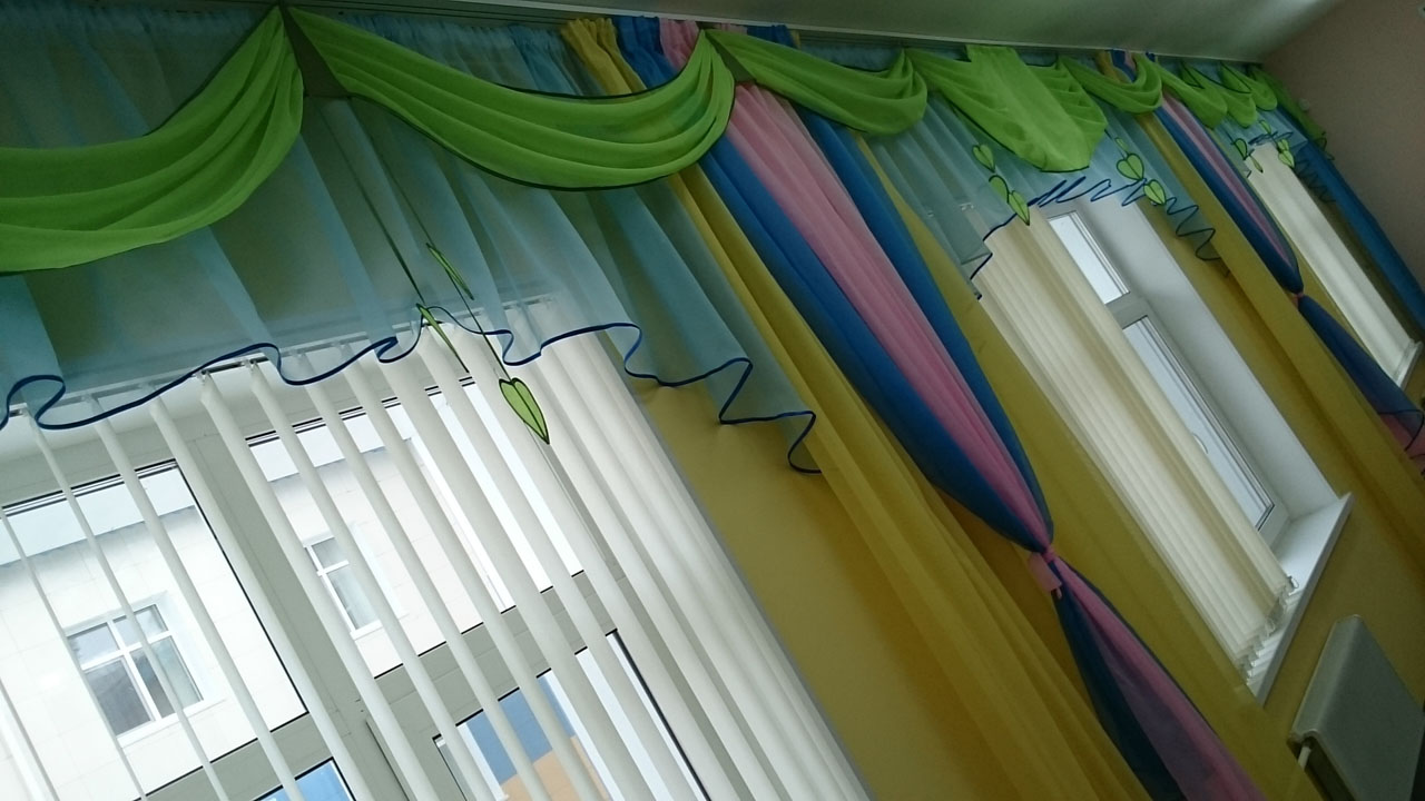 шторы для детского сада идеи интерьер