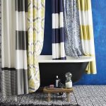 текстильные шторы для ванной дизайн