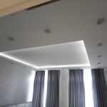 подсветка штор светодиодной лентой фото интерьер