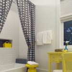 текстильные шторы для ванной фото оформления