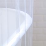 текстильные шторы для ванной фото вариантов