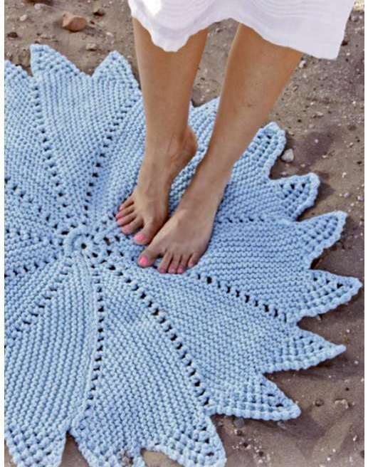 Идеи вязания коврика спицами: красивые и практичные модели