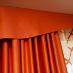 оранжевые шторы интерьер фото