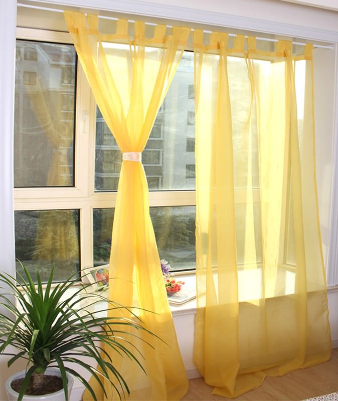 желтые шторы фото дизайна