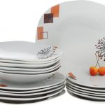 набор столовых тарелок для кухни варианты идеи