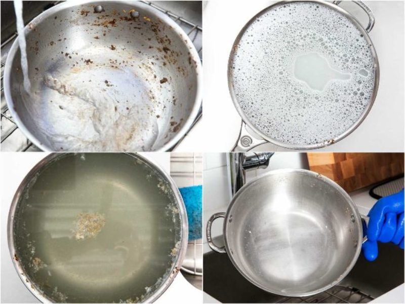 как отмыть карамель от посуды